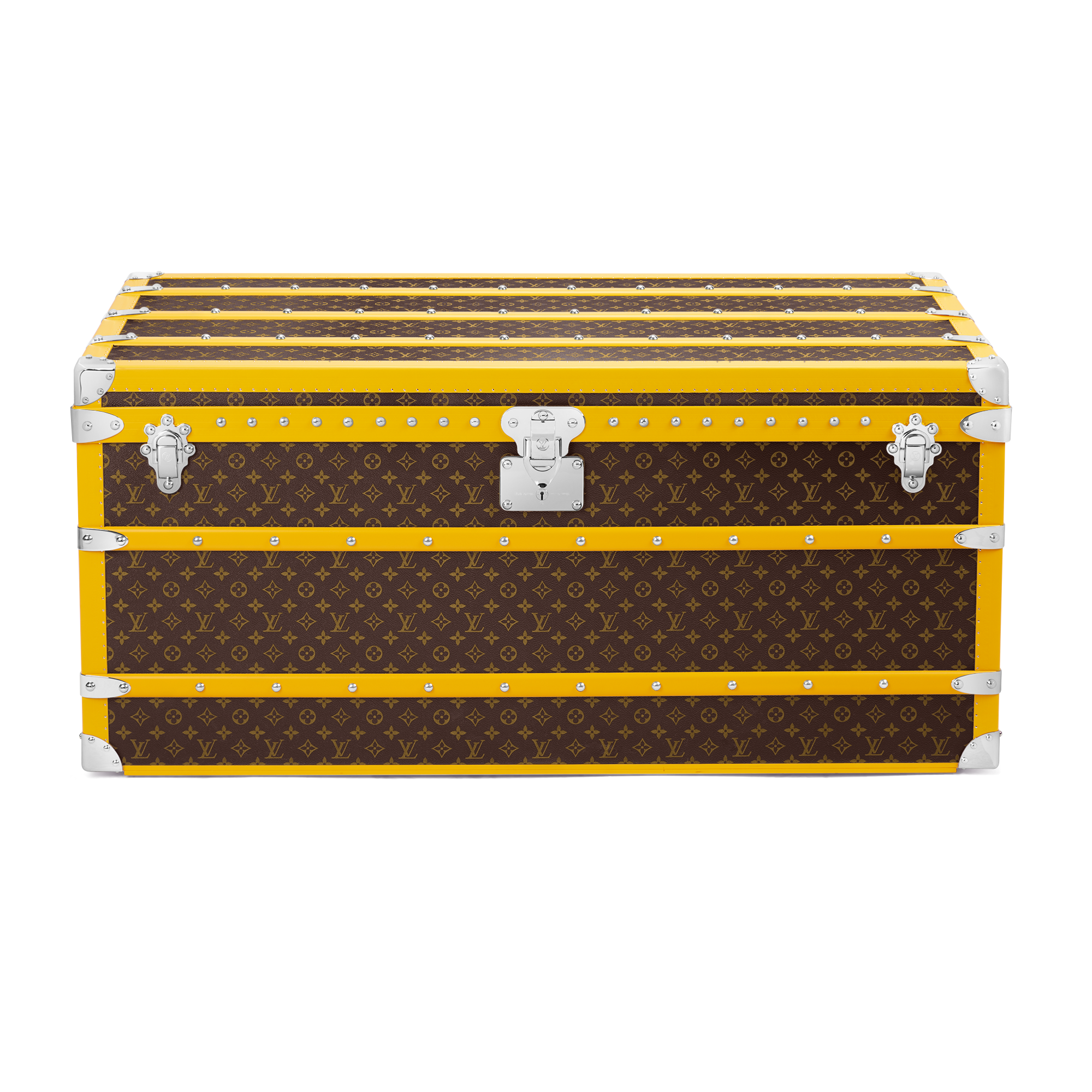 Courrier Lozine 110 Macassar Jaune Monogram Macassar - Trunks and